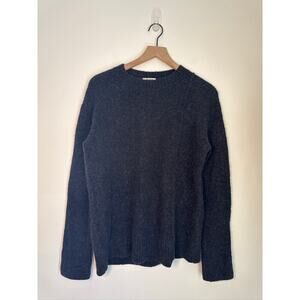 Acne Studios Alpaca Wool Blend Crewneck Pullover Sweater in Gray - S